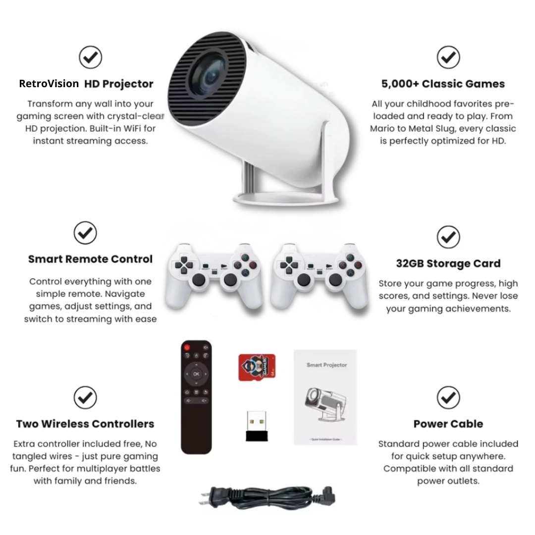 RetroVision™ Game Proyector
